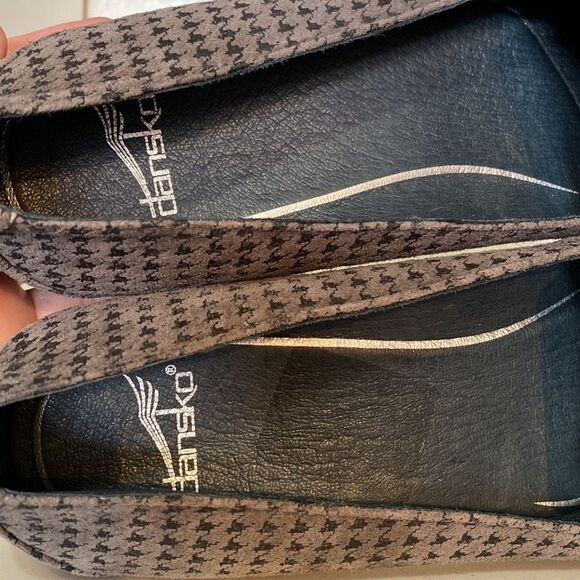 Dansko Houndstooth Loafers Womens Comfort Wedge Slip On Work Casual Shoes Preppy - Picture 7 of 14